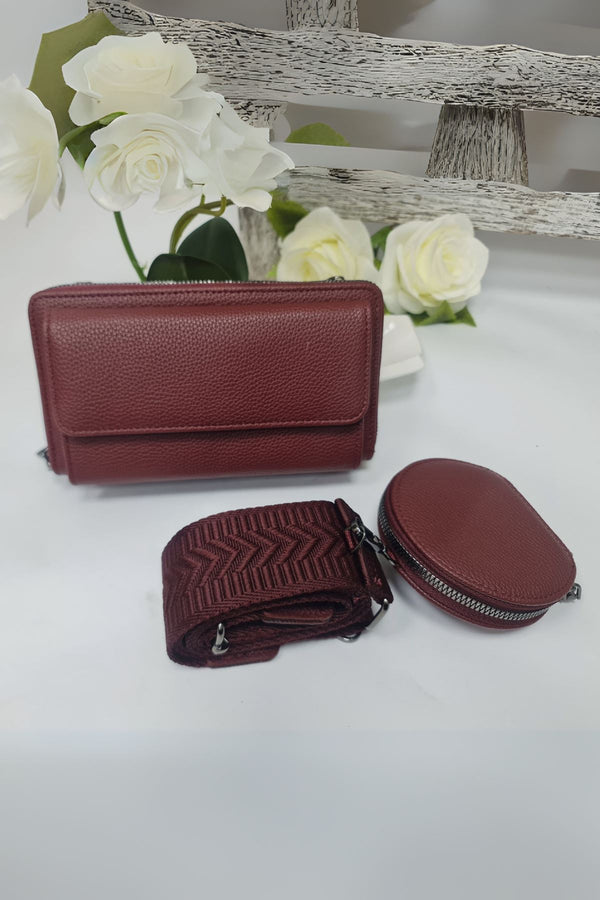 Adjustable Strap Coin Pouch Crossbody Bag
