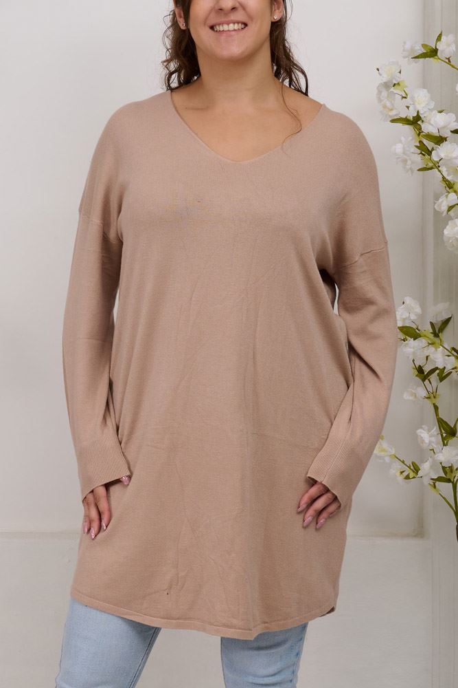 Plain knit Viscose Top
