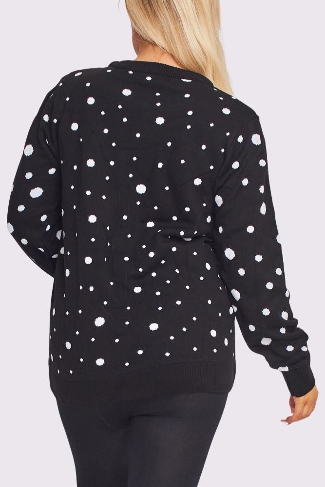 ribbed knit christmas pullover
