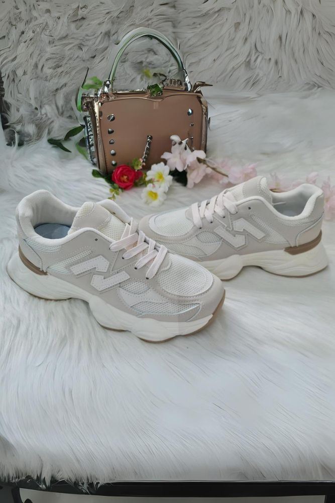 Chunky Soft Feel Lace Up Trainer