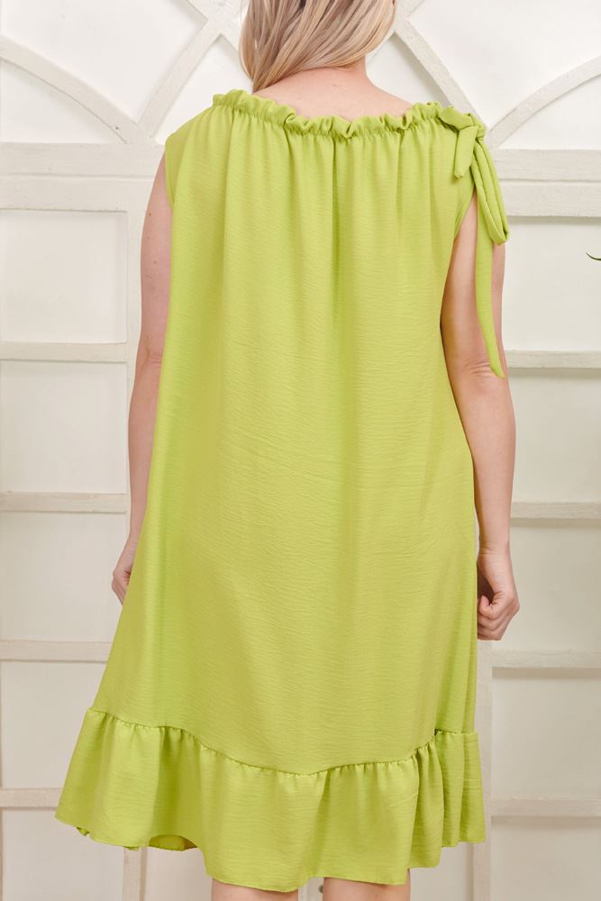 Plain Flared Hem Dress