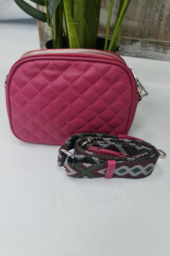 Square Pattern Starp Shoulder Bag