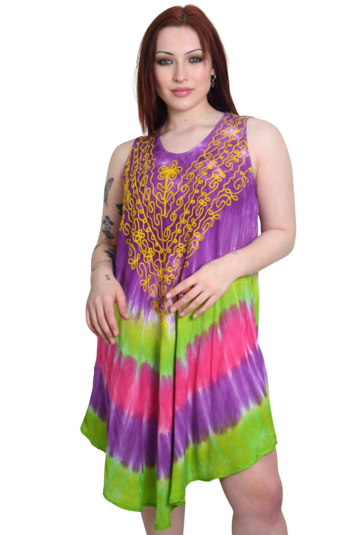 Tiedye Print Umbrela Dress