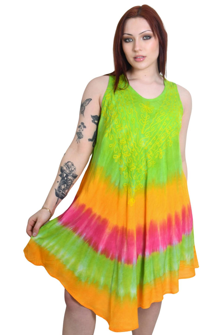 Tiedye Print Umbrela Dress