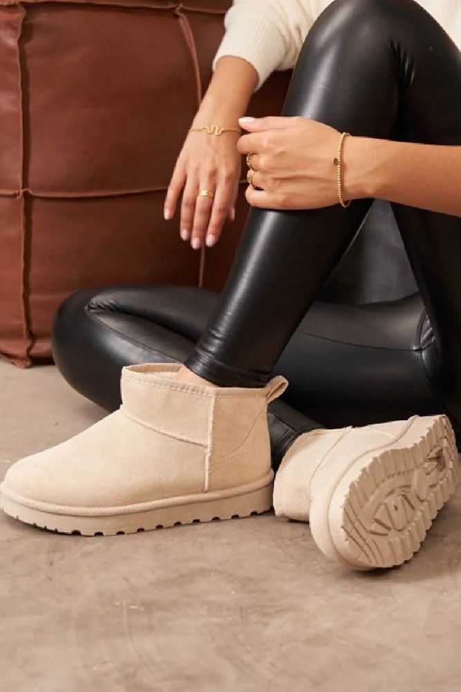 Cozy Platform Mini Ankle Boot