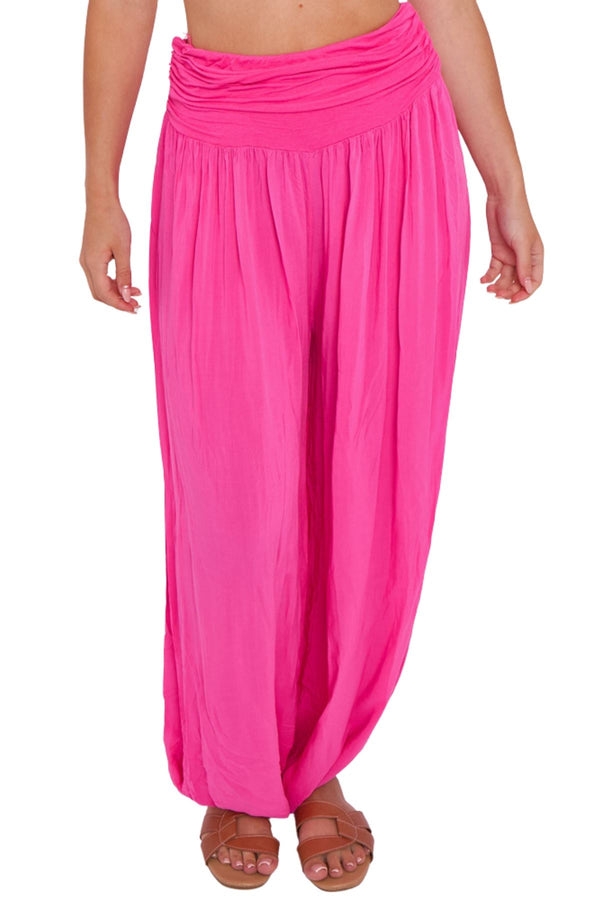 Plain High Waist Harem Pants