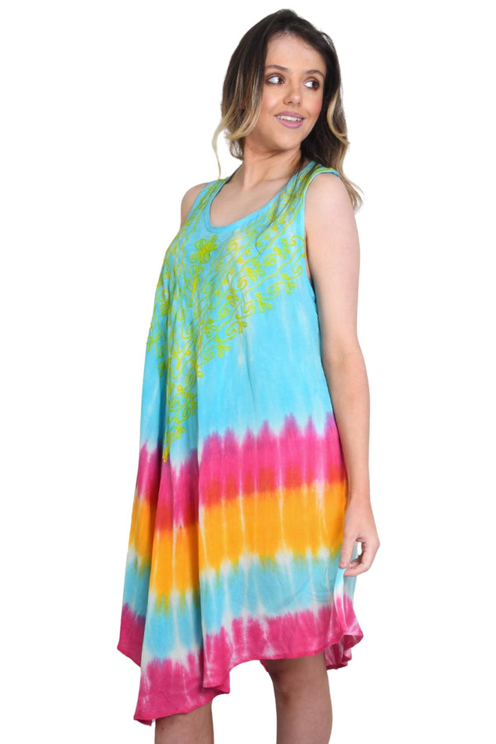 Tiedye Print Umbrela Dress