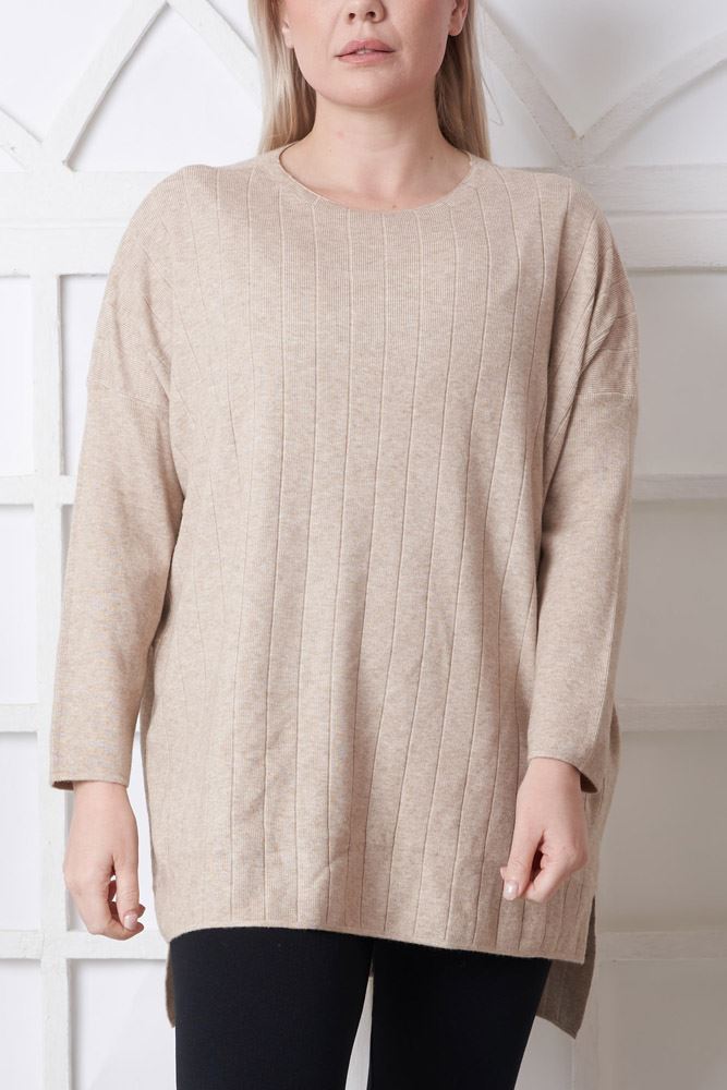 Plain Dipped Hem Top