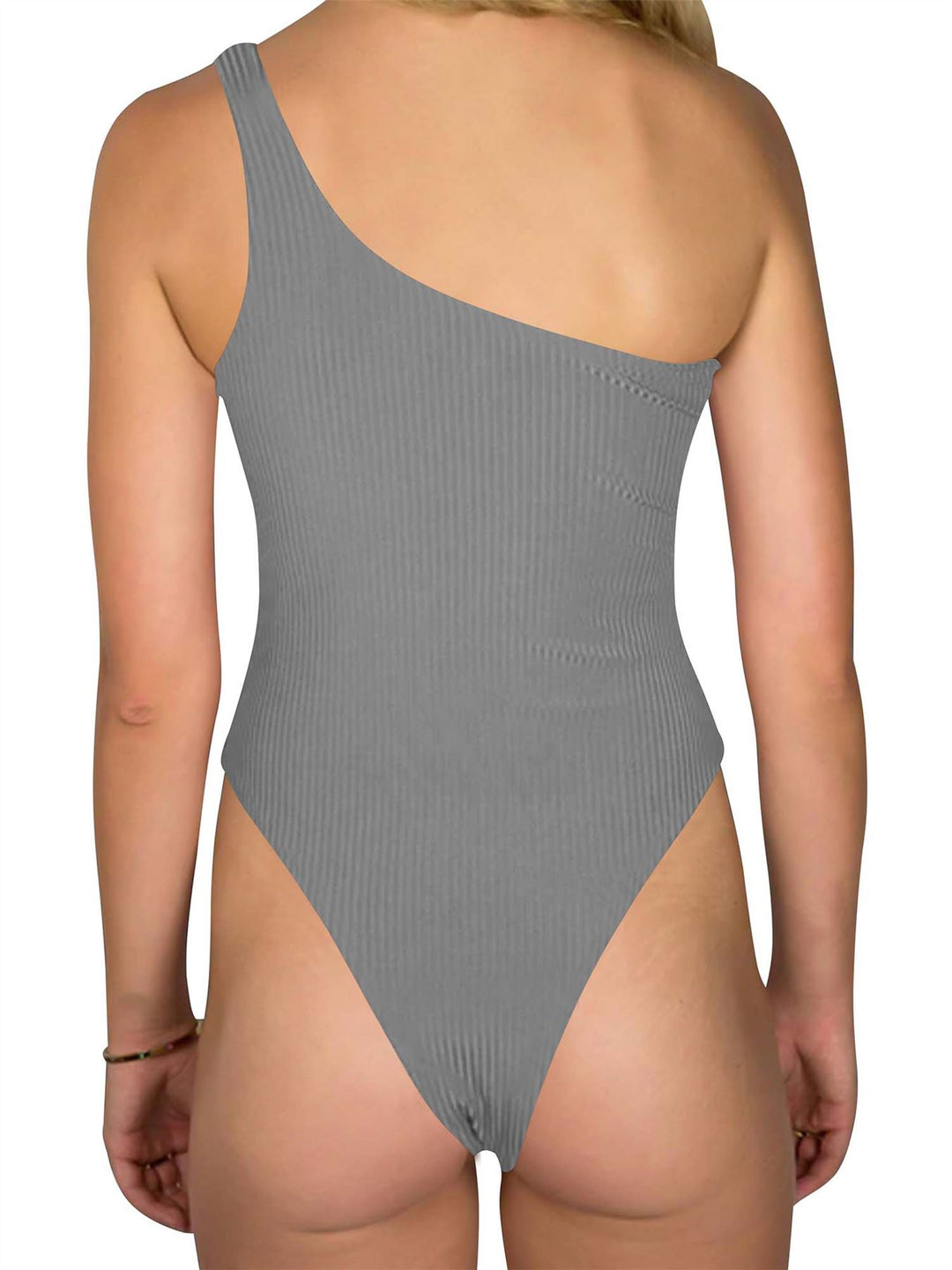 Plain Ribbed Padded Nylon Bodysuit