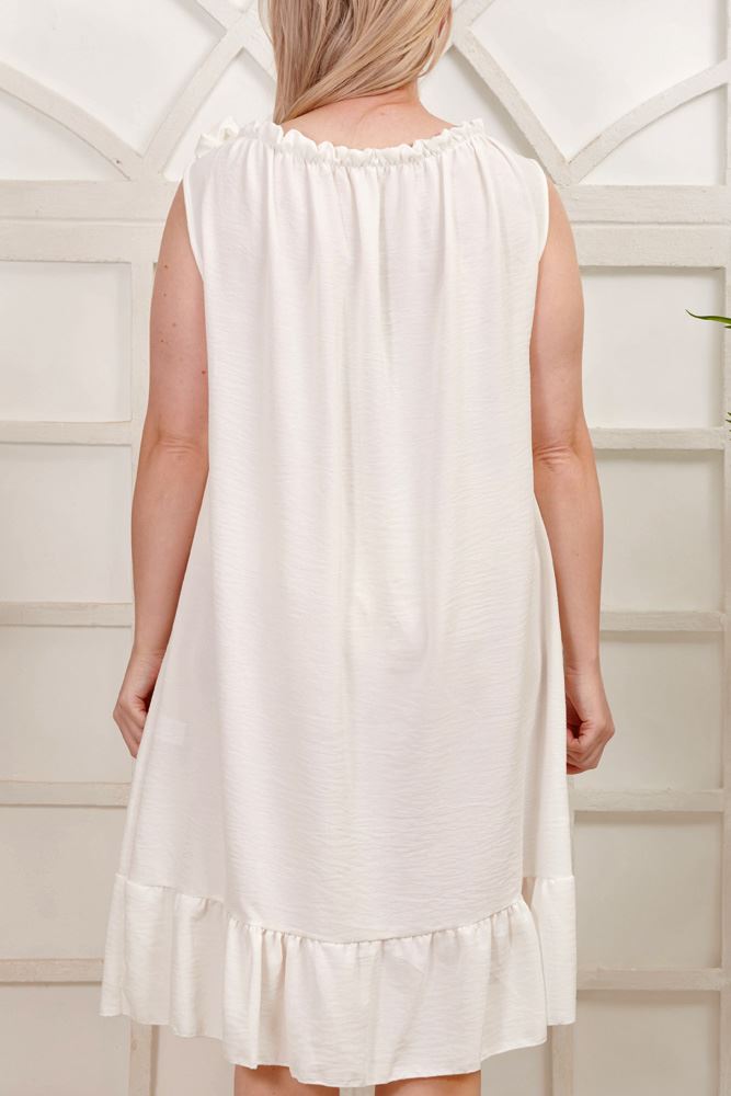 Plain Flared Hem Dress