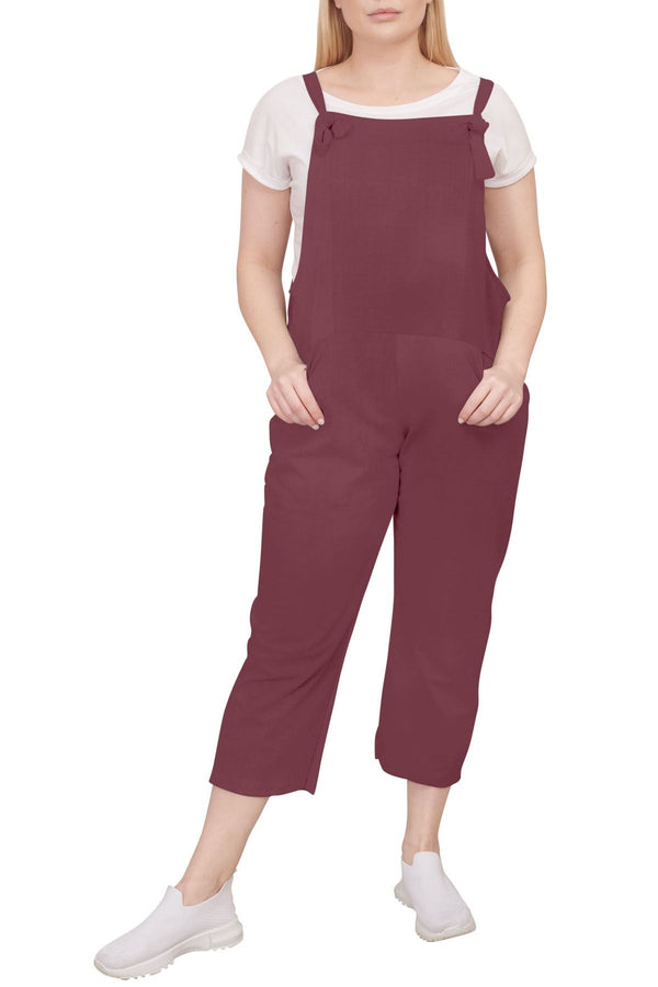 Special Price Italian Plain Tie Fastening Dungarees