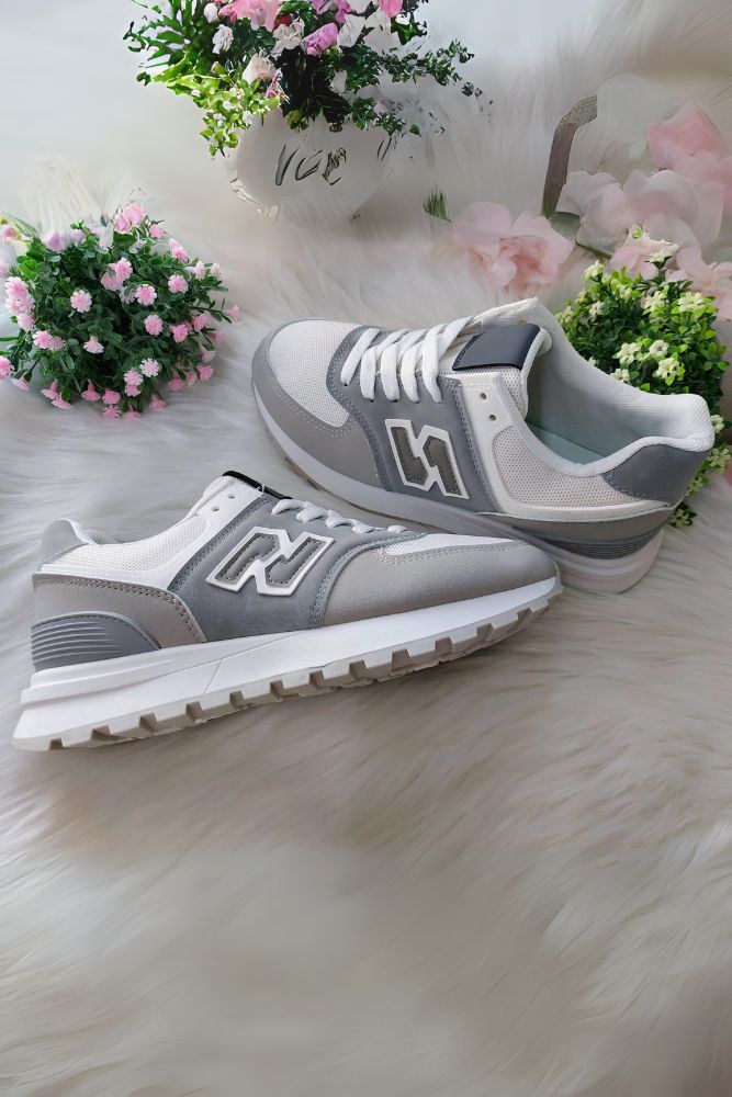 Women Soft Sole Lace Up Suede Trainers