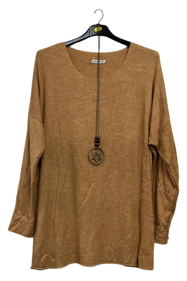cosy soft knit top
