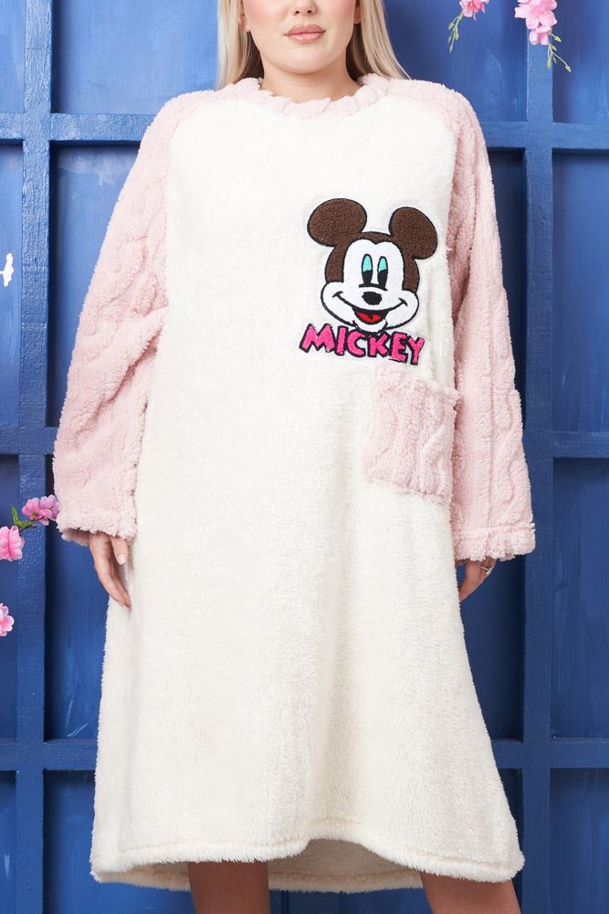 Mickey Mouse Faux Fur Pocket Dress