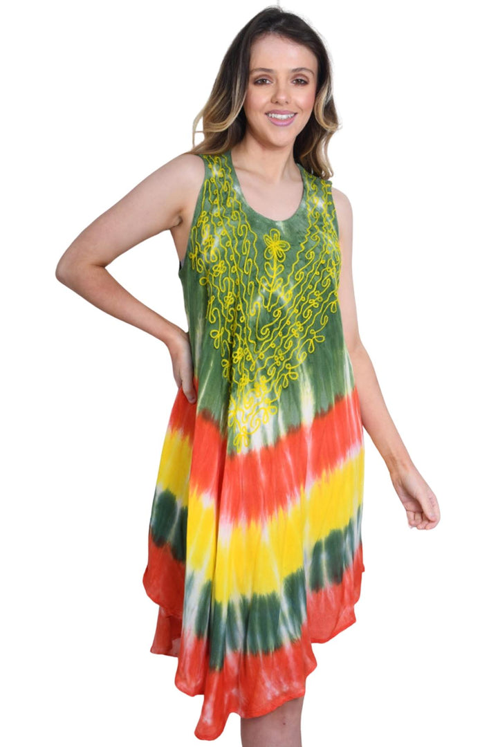 Tiedye Print Umbrela Dress
