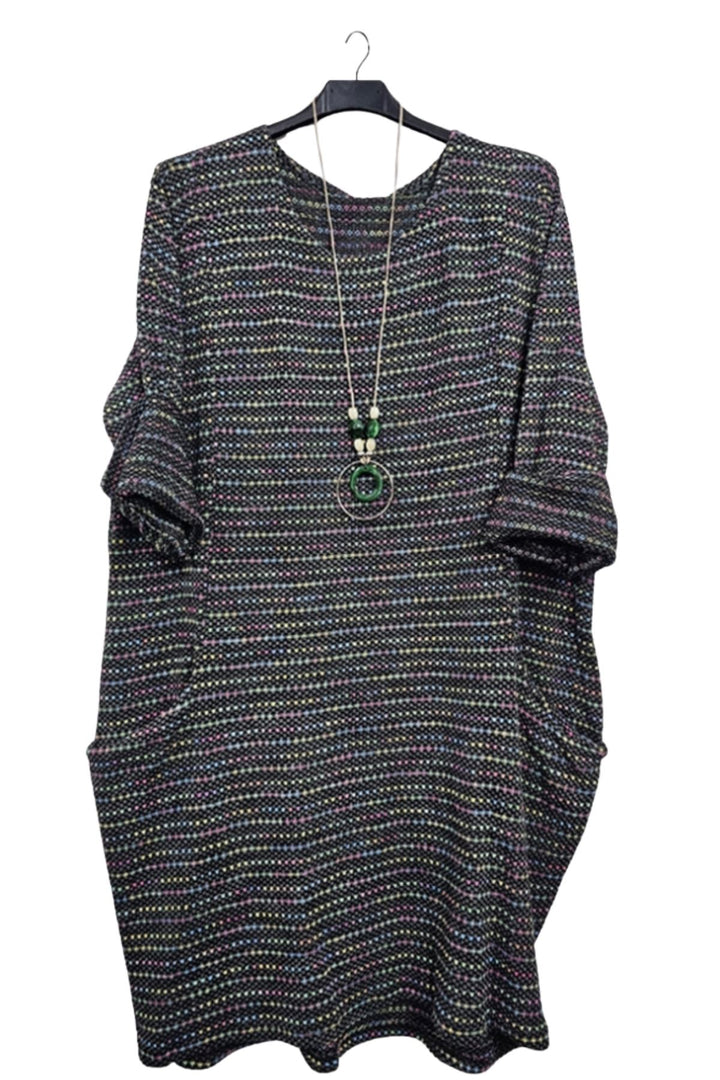 multi colour stripe dress bulk fashion