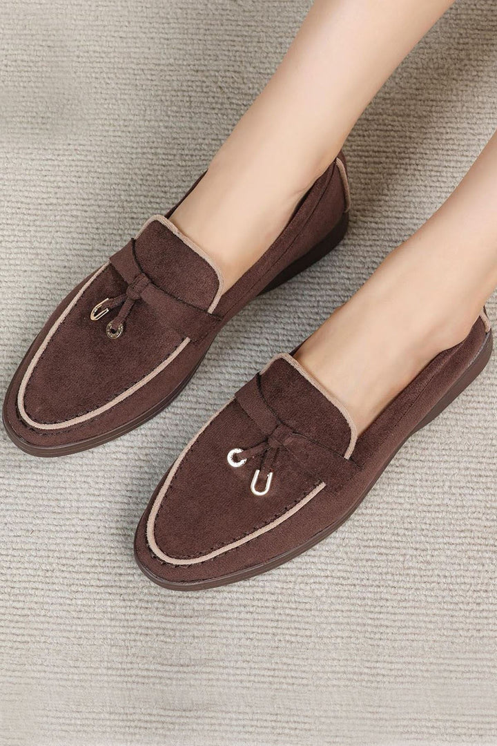 bulk suede tassel footwear