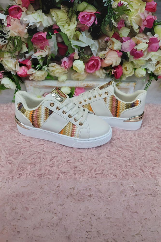 Thread Details Gold Tone Seville Sneakers