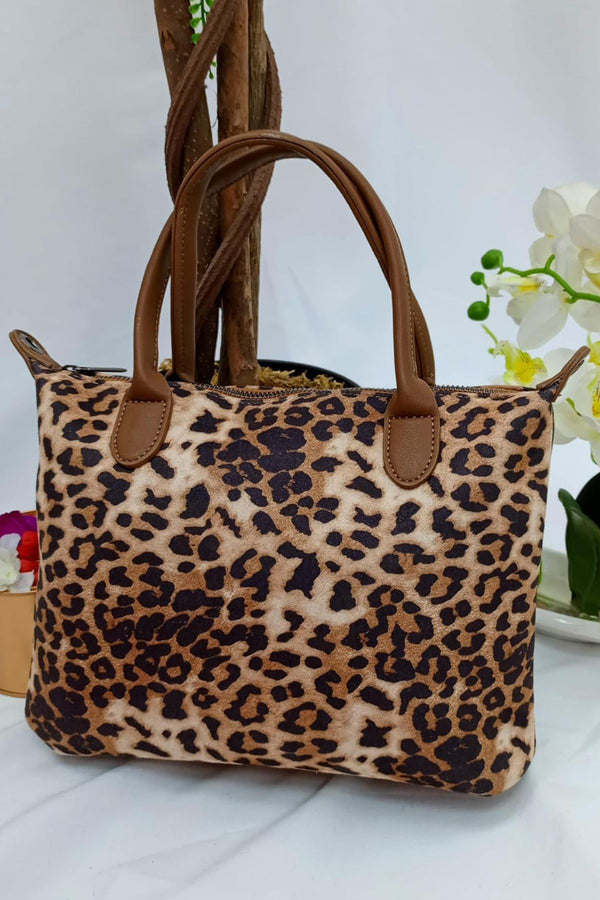 Tote Zipper Closure Two Handle Shoulder Bag