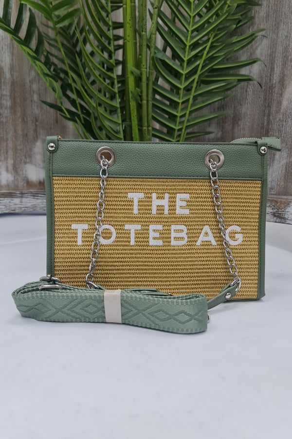 Tote Chain Strap Two Handle Shoulder Bag