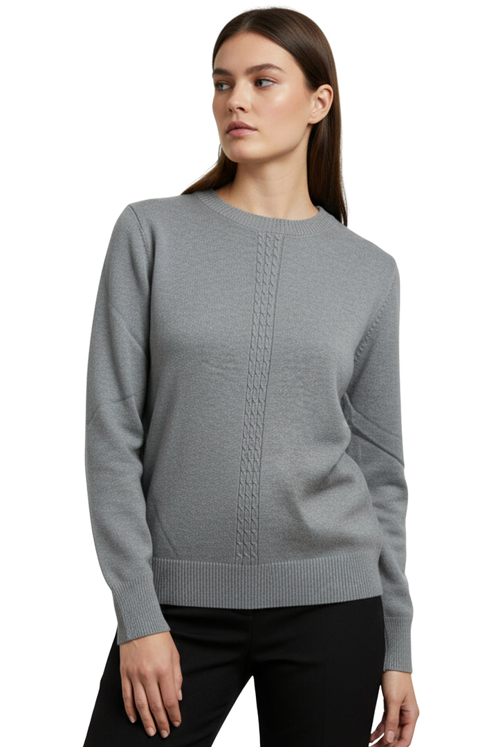 womens ribbed hem jumper