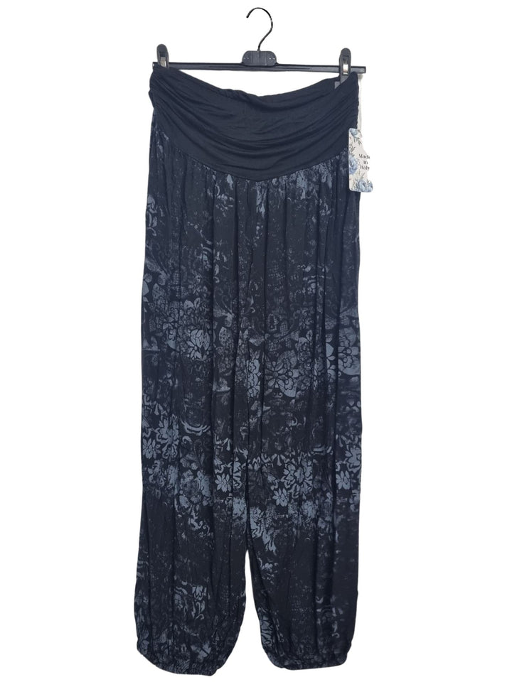 Floral Print Viscose Oversized Harem Pant