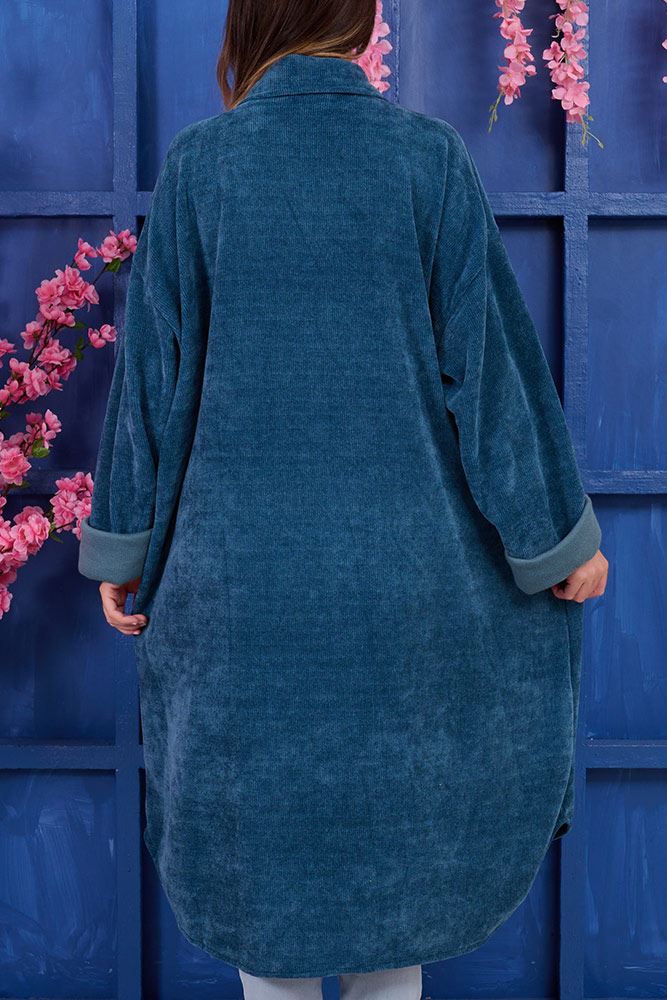 Plain Button Up Long Shirt