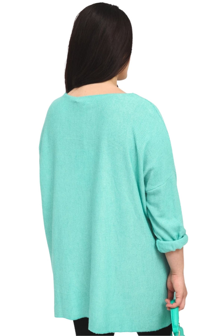 Plain Dipped Hem Viscose Top