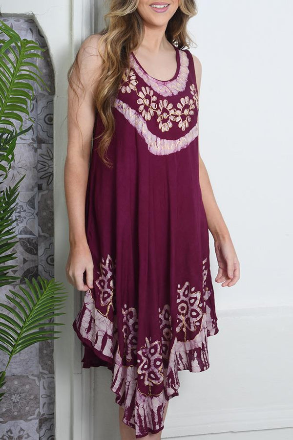 Flower Print Umbrela Dress