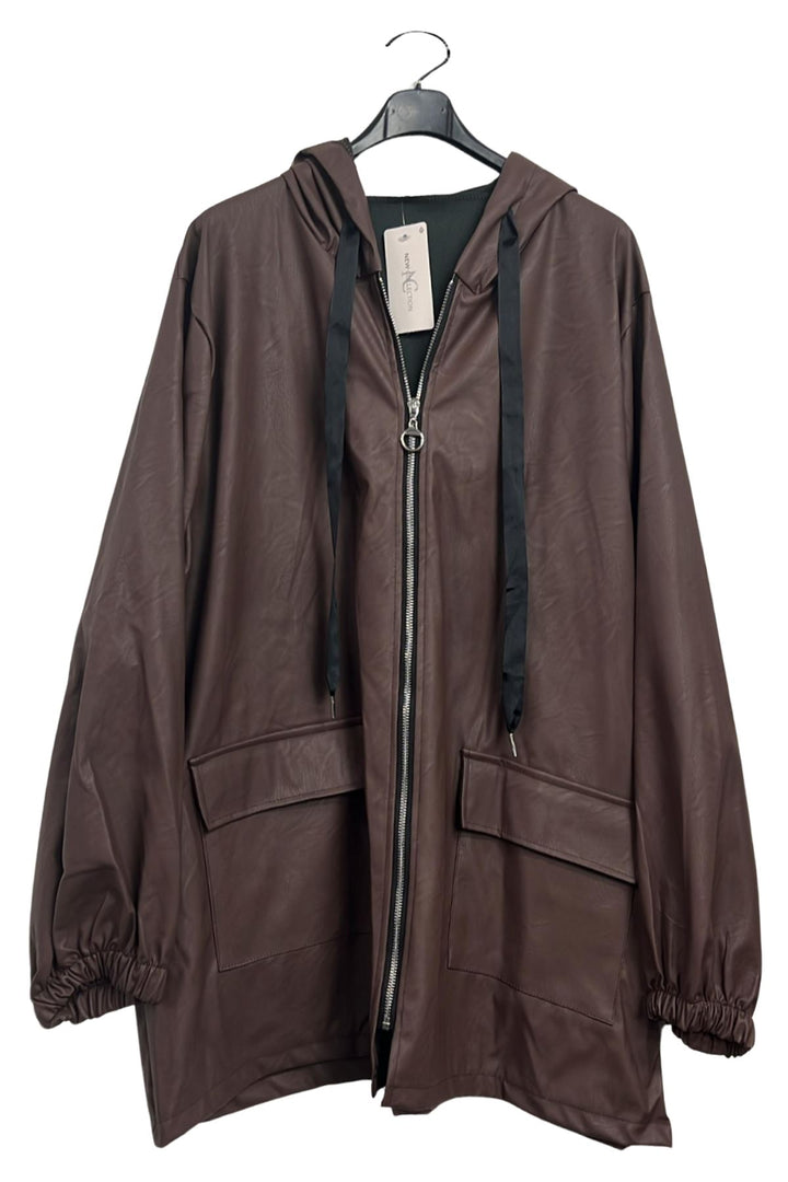 wholesale flap pocket leather jacket