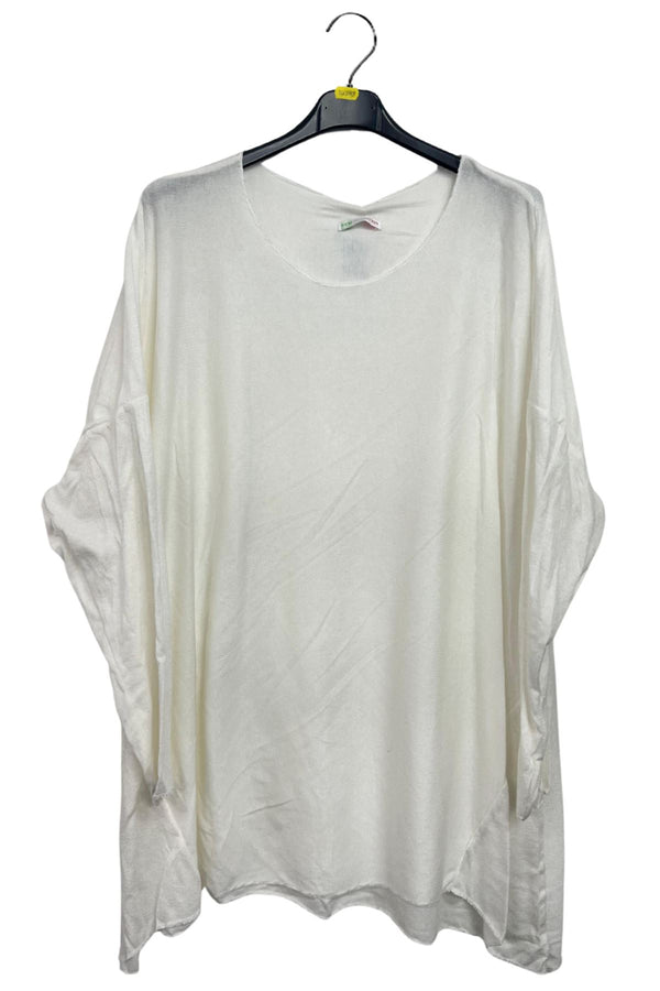 Plain Asymmetric Hem Top