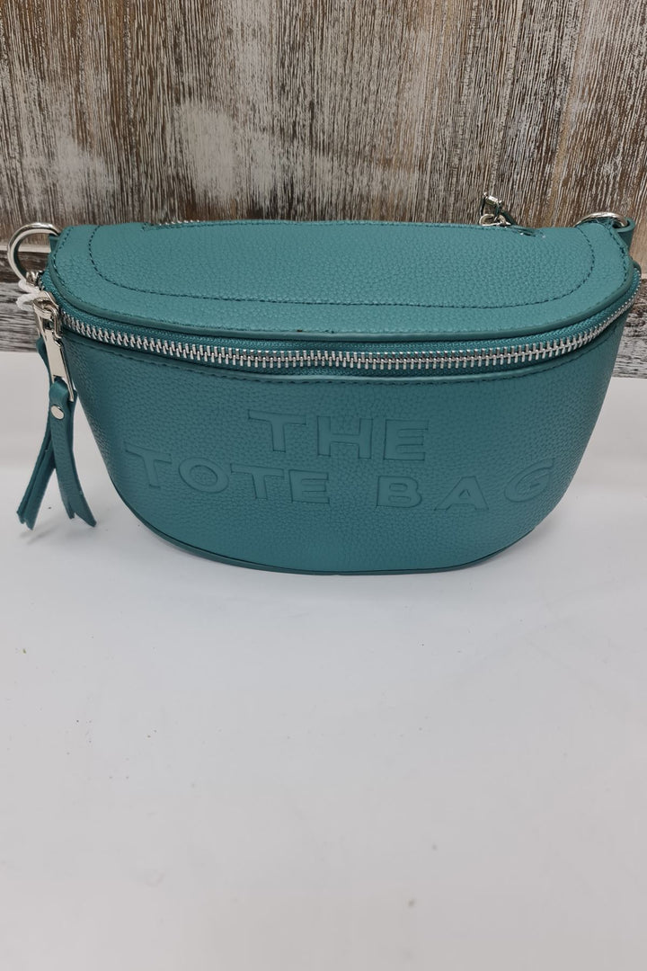 Tote Print Double Zipped Shoulder Bag