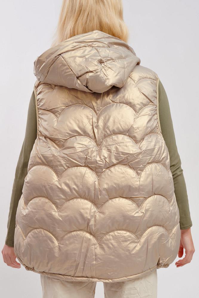 Plain Quilted Zip Up Padded Gilet
