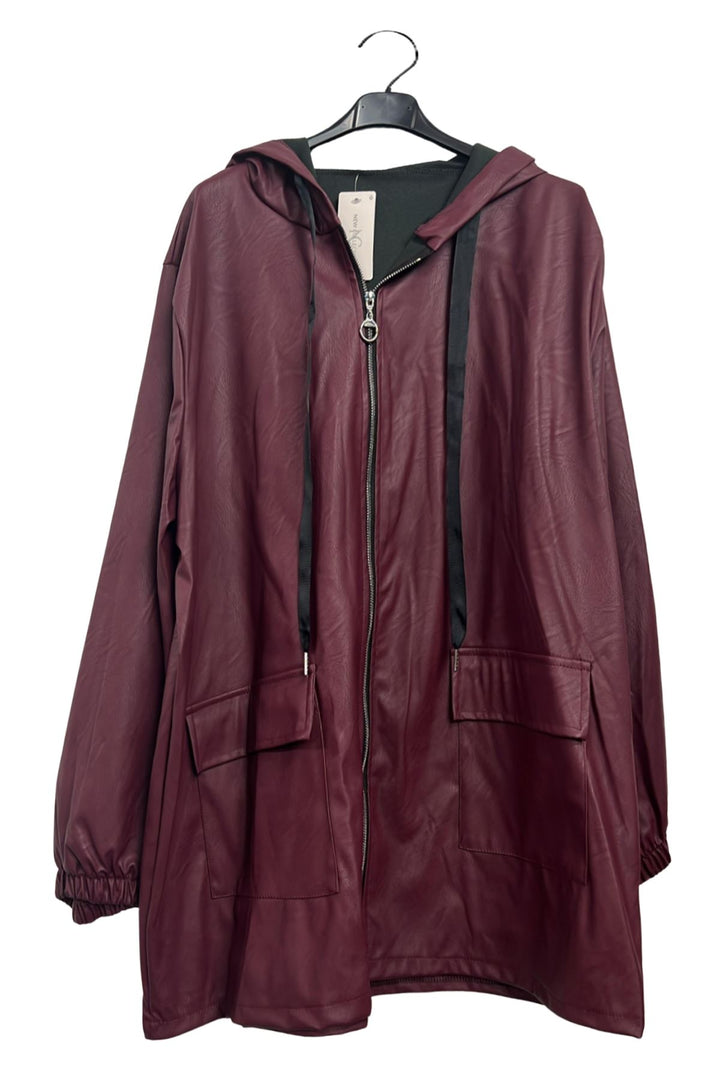 wholesale flap pocket leather jacket