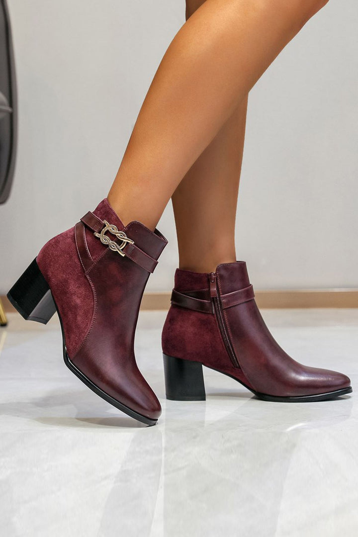 Block Heel Ankle Shoes