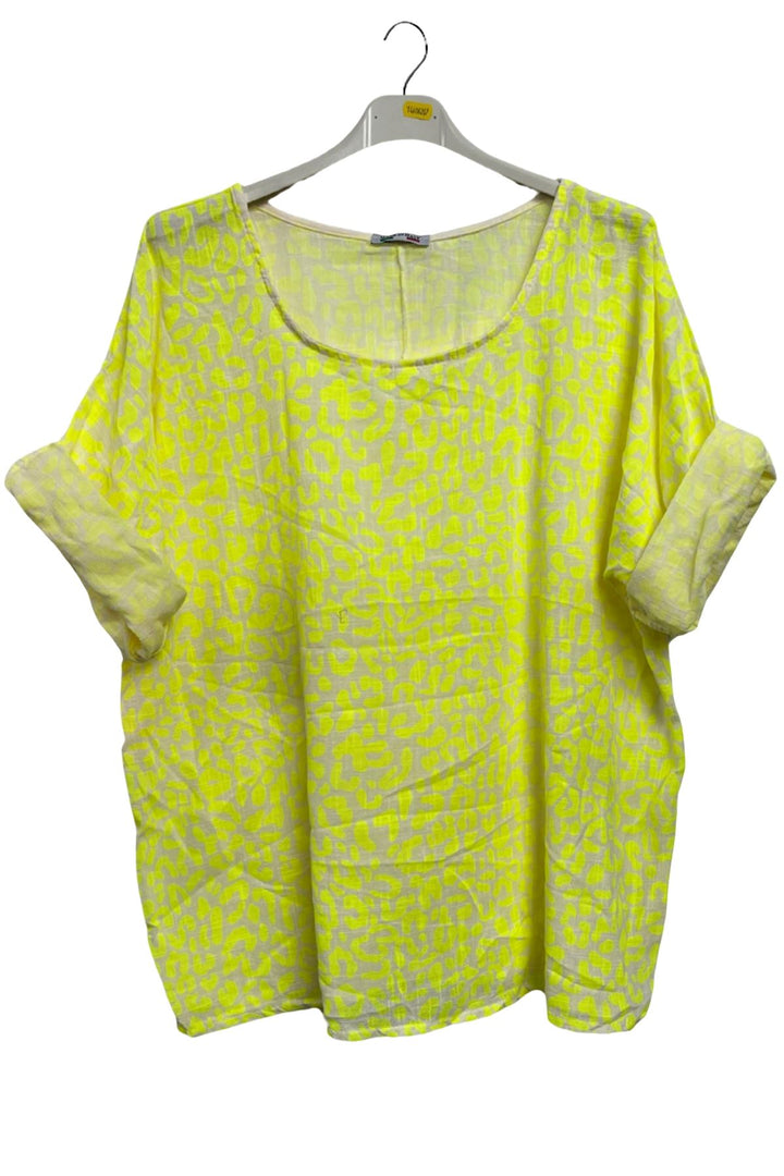 Leopard Print Tunic Cotton Top