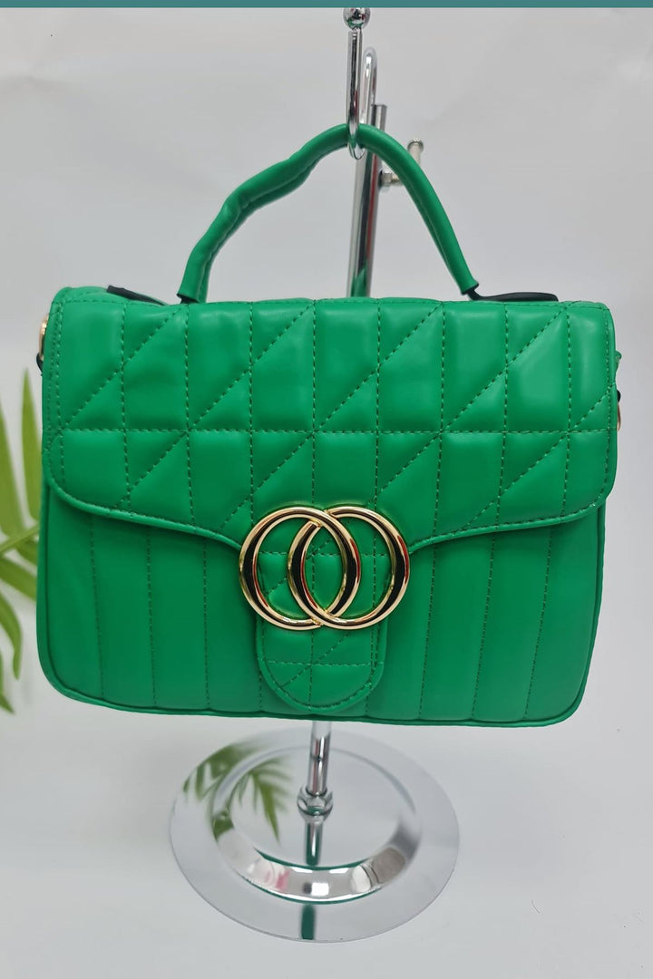 Quilted Top Handle Hand Bag