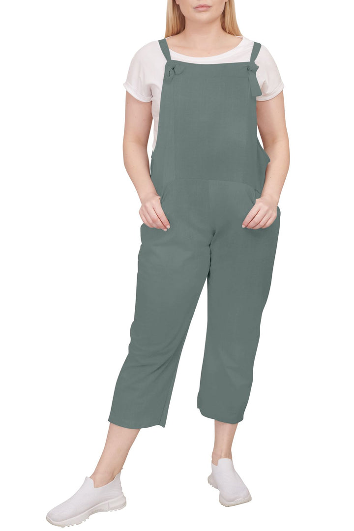 Special Price Italian Plain Tie Fastening Dungarees