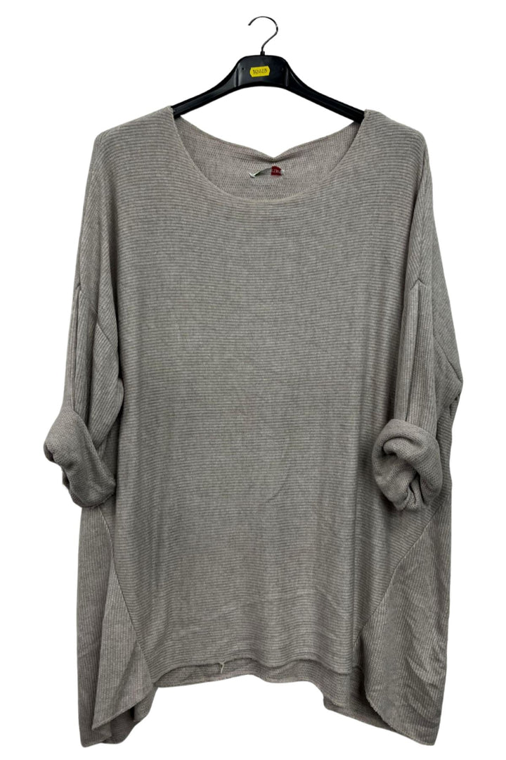 Plain Dipped Hem Viscose Top
