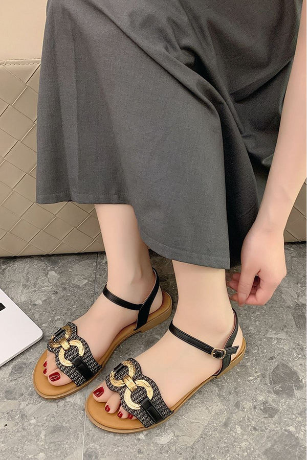 Flat Sole Open Toe Sandal