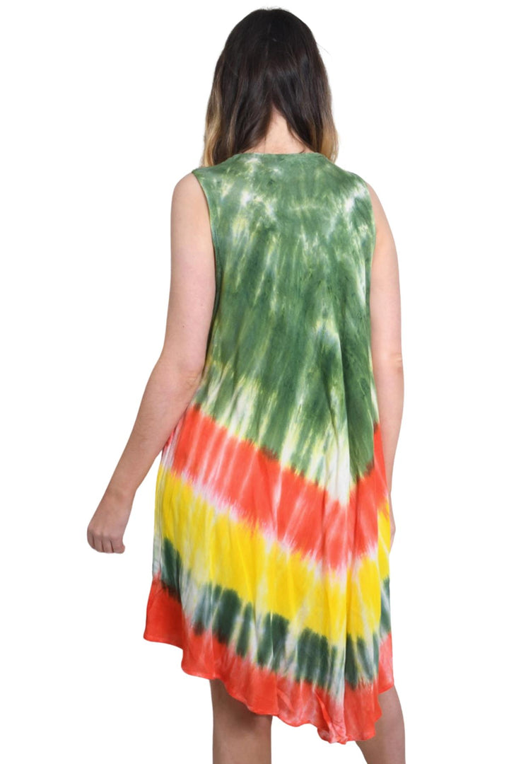 Tiedye Print Umbrela Dress