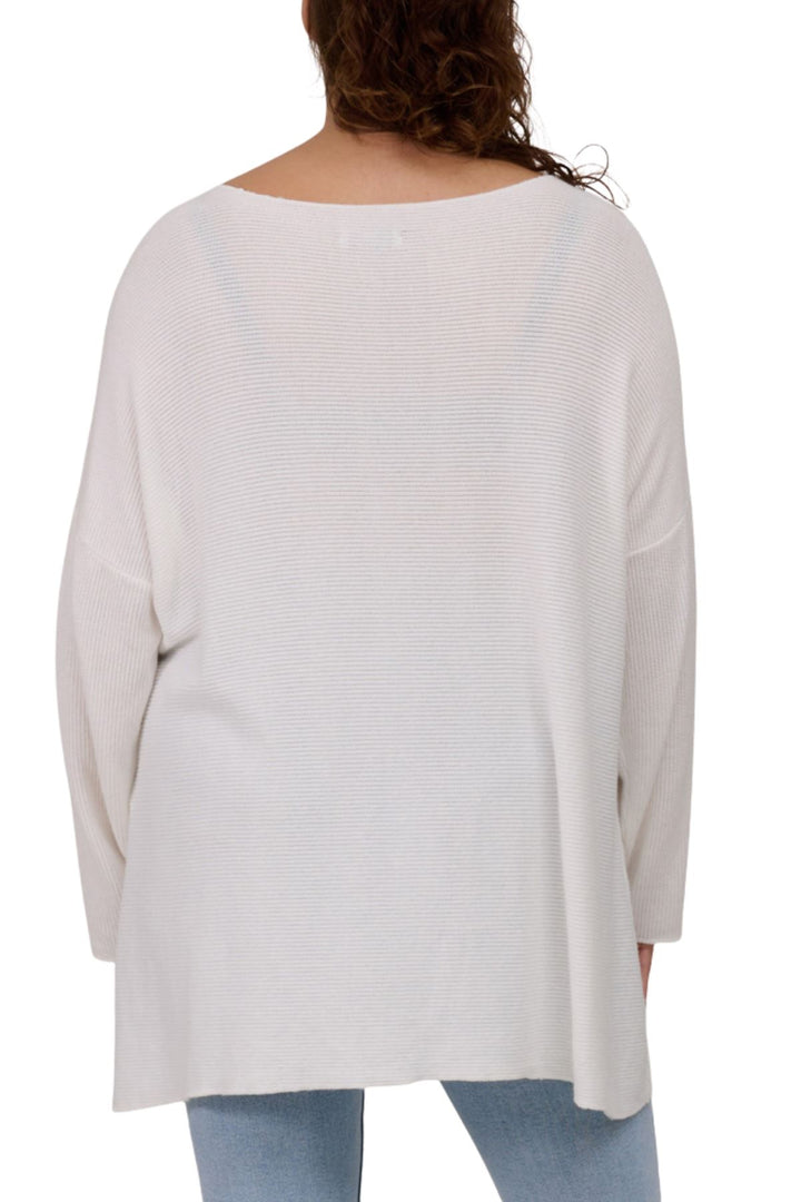 Plain Dipped Hem Viscose Top