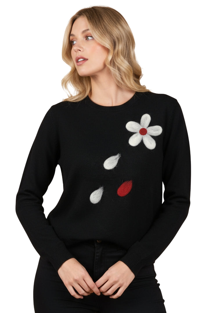 round neck long sleeve jumper
