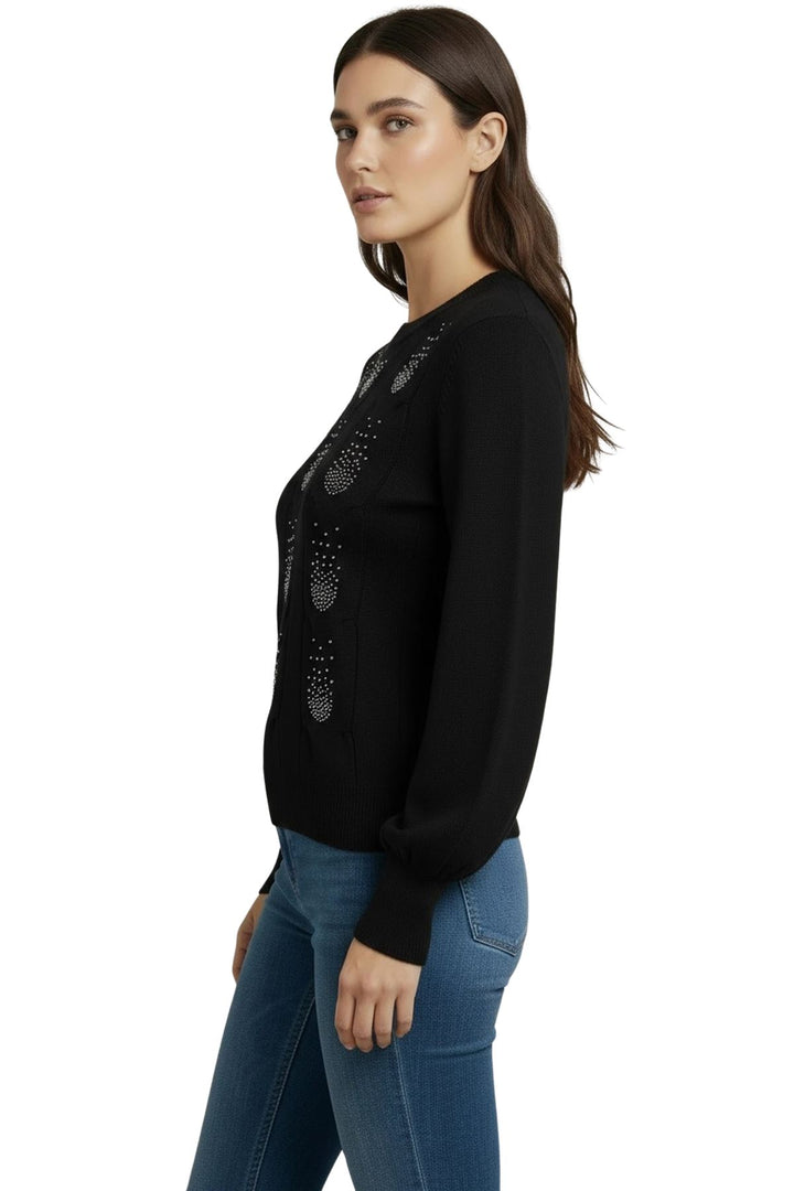 casual beaded knit top for women
