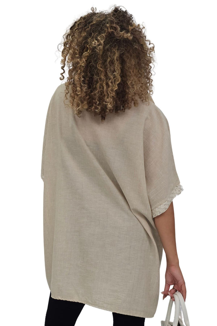 Weave Texture Two Front Flap Pockets Shirt