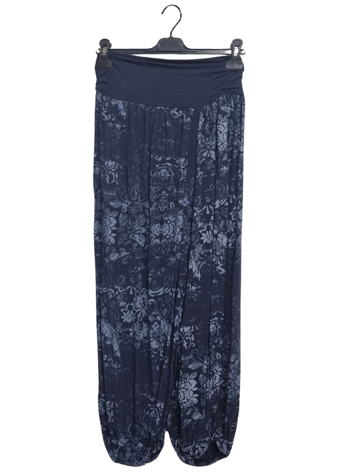 Floral Print Viscose Oversized Harem Pant