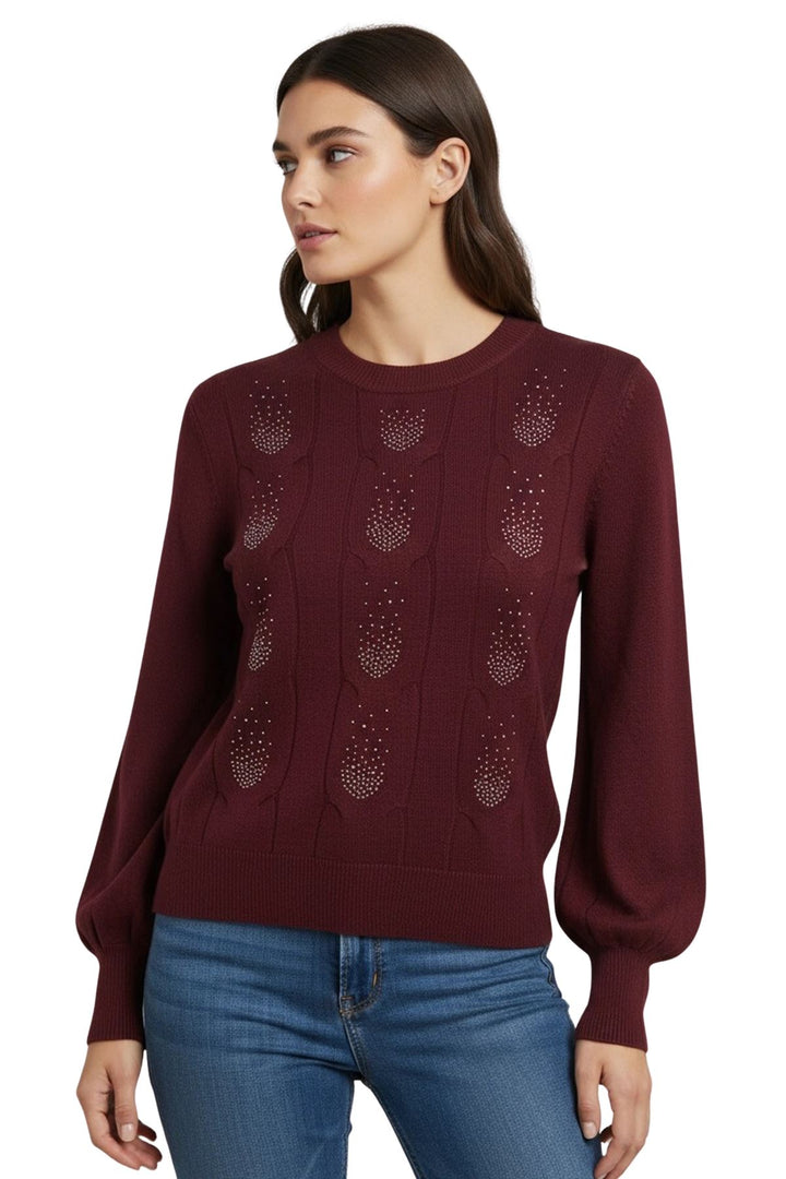 italian made cable knit sweater
