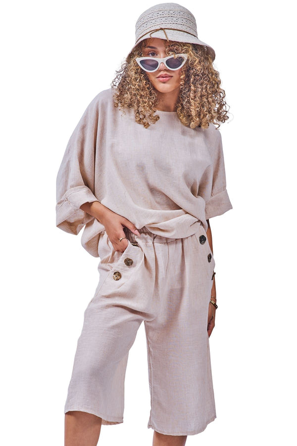 Plain High-Waisted Co-Ord Set