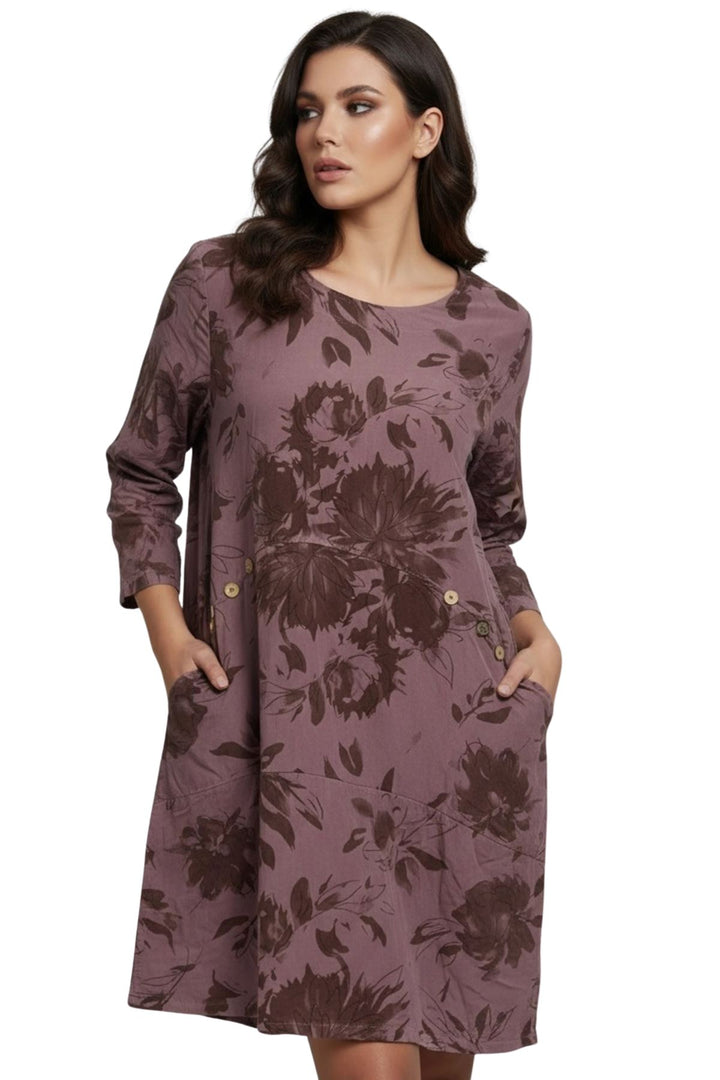 casual floral print cotton dress wholesale uk
