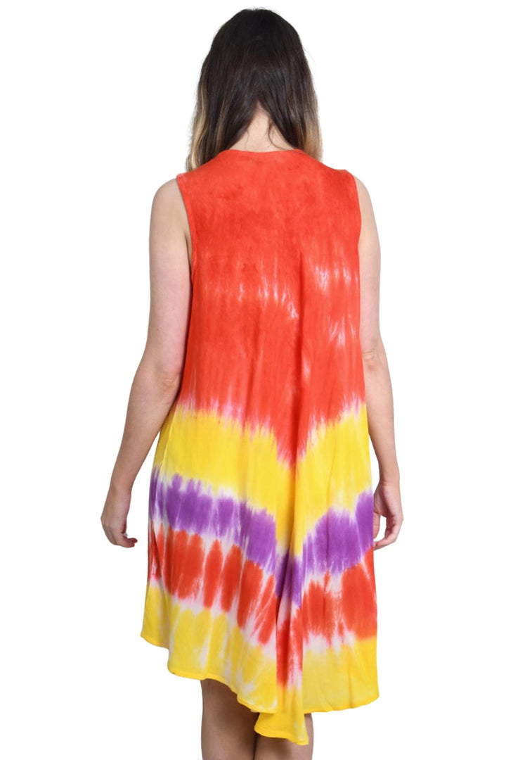 Tiedye Print Umbrela Dress